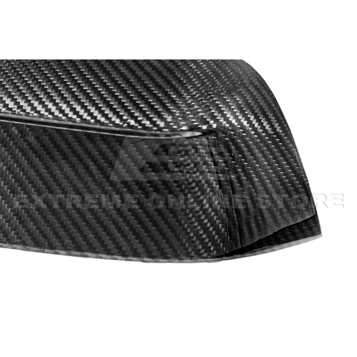 2025-Up Tesla Model Y Dry Carbon Fiber Tape On Side Mirror Cap Covers Pair image 9
