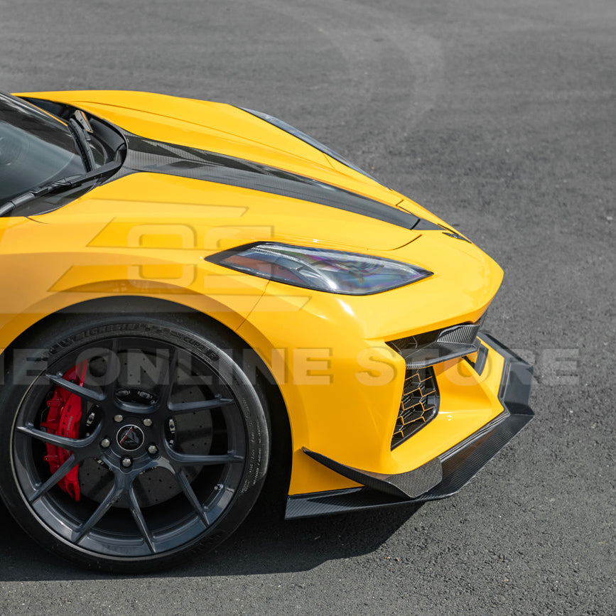 Corvette C8 Z06 / E-Ray DRY CARBON FIBER Front Splitter & Canards [Z07 Extended Package] image 10