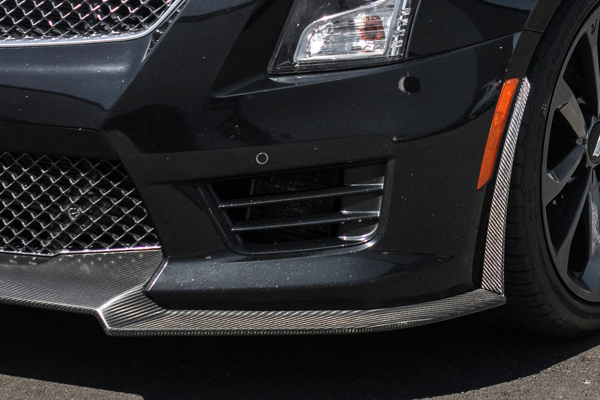 2016-19 Cadillac ATS-V  Carbon Fiber Extended Front Splitter & Side Wheel Arch image 6