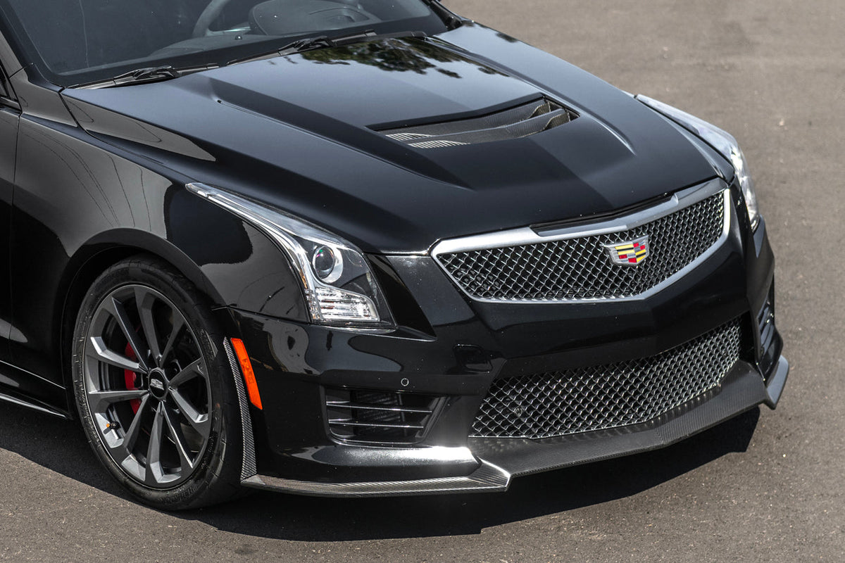 2016-19 Cadillac ATS-V  Carbon Fiber Extended Front Splitter & Side Wheel Arch image 8