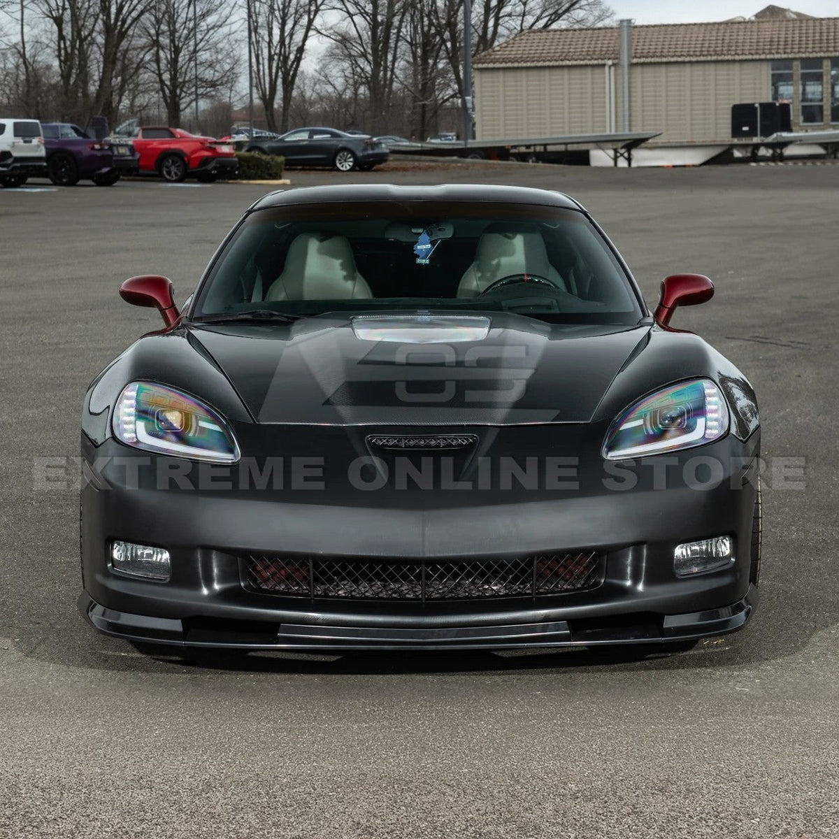 2005-13 Corvette C6 | ZR1 Style Primed Full Front Bumper Cover Lip image 5
