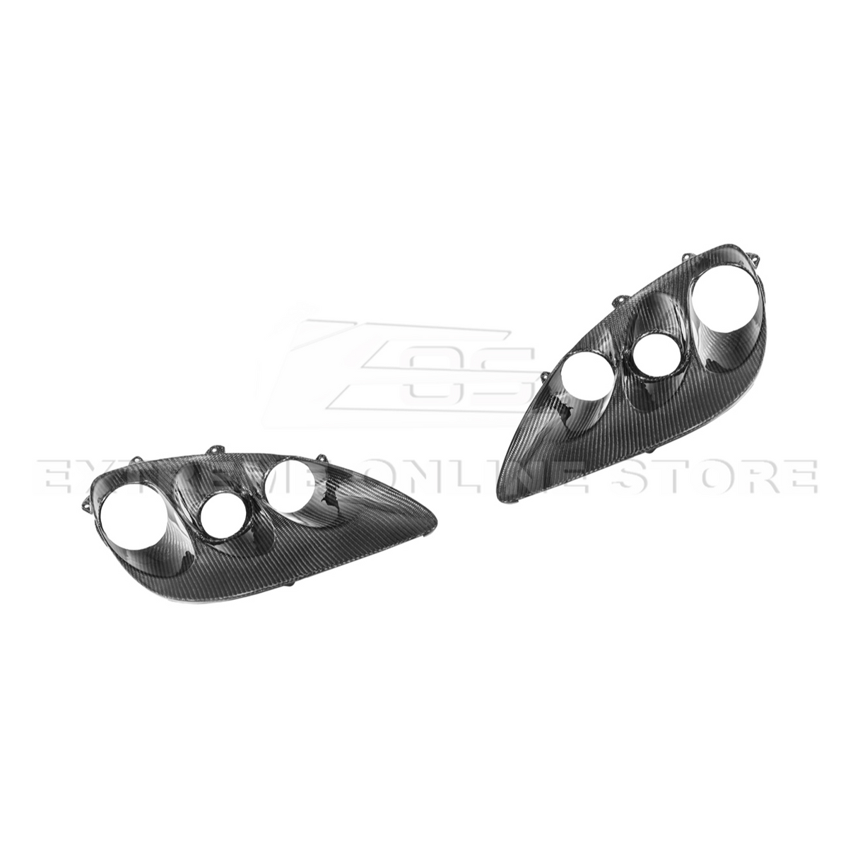 2005-13 Corvette C6 Replacment DRY CARBON FIBER Headlights Housing image 20