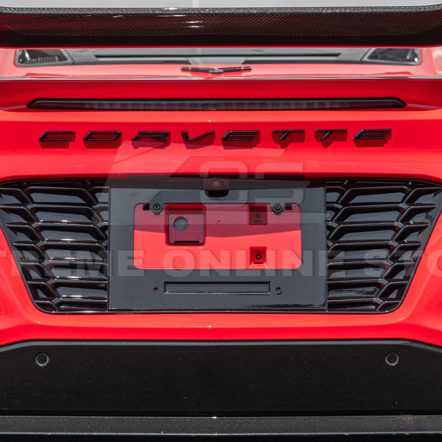 Corvette C8 Z06 License Plate Backing image 11