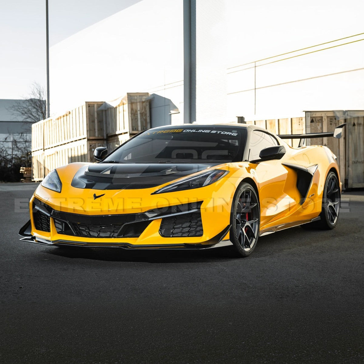 Corvette C8 Z06 / E-Ray DRY CARBON FIBER Front Splitter & Canards [Z07 Extended Package] image 30