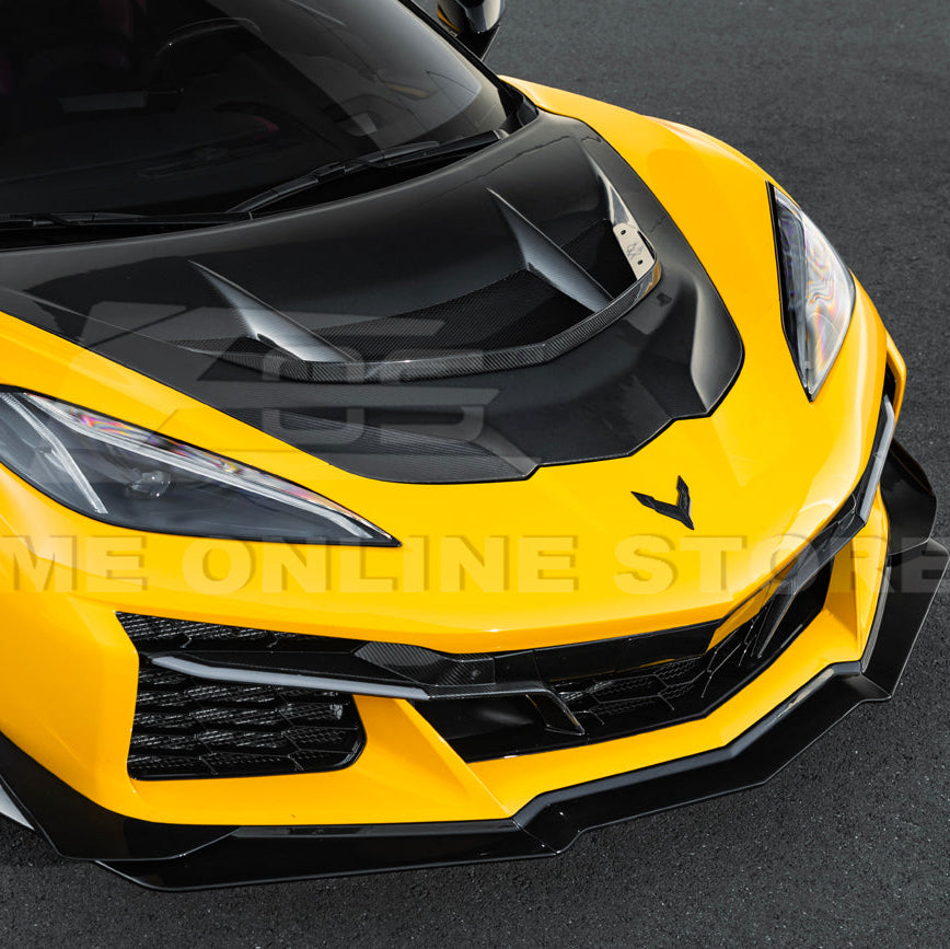 Corvette C8 Z06 / E-Ray DRY CARBON FIBER Front Splitter & Canards [Z07 Extended Package] image 35