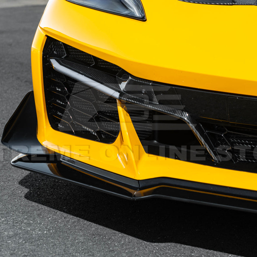 Corvette C8 Z06 / E-Ray DRY CARBON FIBER Front Splitter & Canards [Z07 Extended Package] image 38