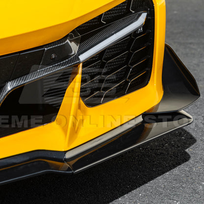 Corvette C8 Z06 / E-Ray DRY CARBON FIBER Front Splitter & Canards [Z07 Extended Package] image 39