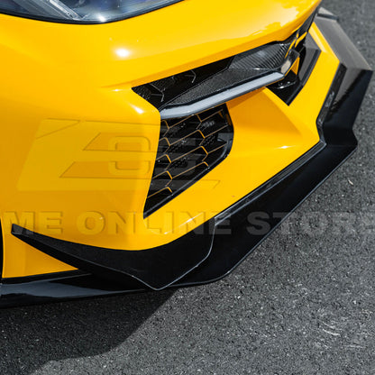 Corvette C8 Z06 / E-Ray DRY CARBON FIBER Front Splitter & Canards [Z07 Extended Package] image 42