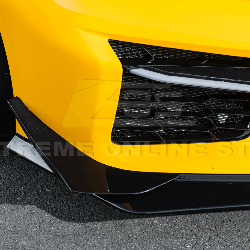 Corvette C8 Z06 / E-Ray DRY CARBON FIBER Front Splitter & Canards [Z07 Extended Package] image 43