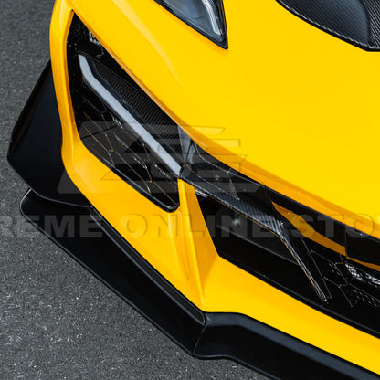 Corvette C8 Z06 / E-Ray DRY CARBON FIBER Front Splitter & Canards [Z07 Extended Package] image 44