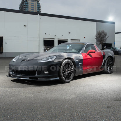 2005-13 Corvette C6 | ZR1 Style Primed Full Front Bumper Cover Lip image 4