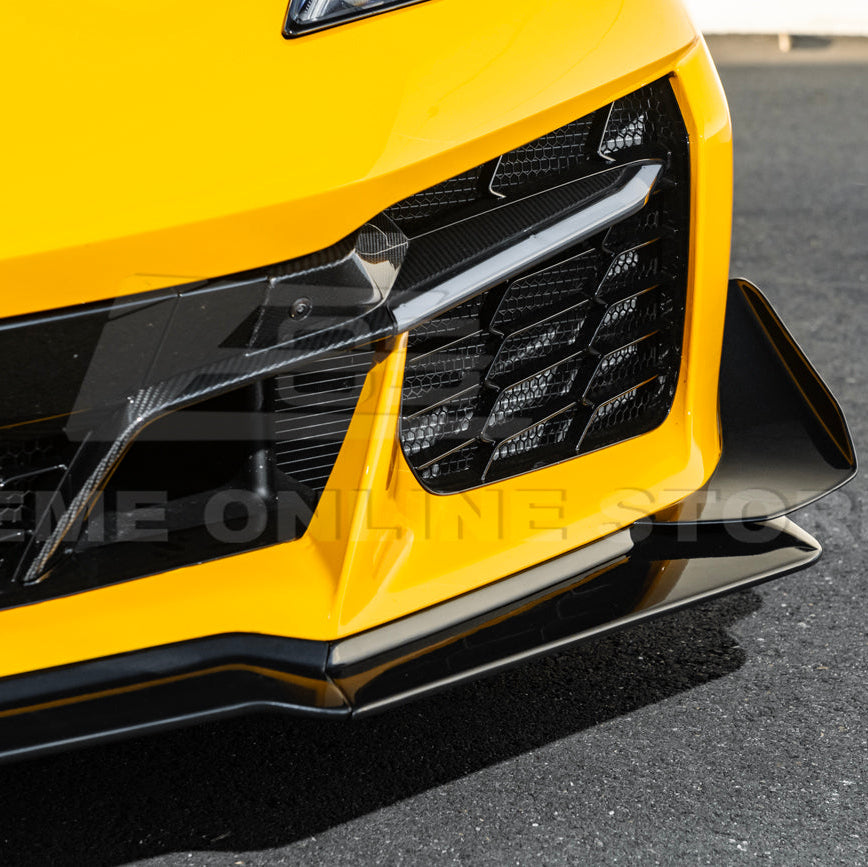 Corvette C8 Z06 / E-Ray DRY CARBON FIBER Front Splitter & Canards [Z07 Extended Package] image 45