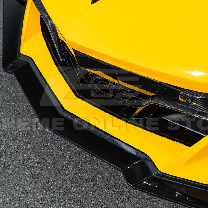 Corvette C8 Z06 / E-Ray DRY CARBON FIBER Front Splitter & Canards [Z07 Extended Package] image 46