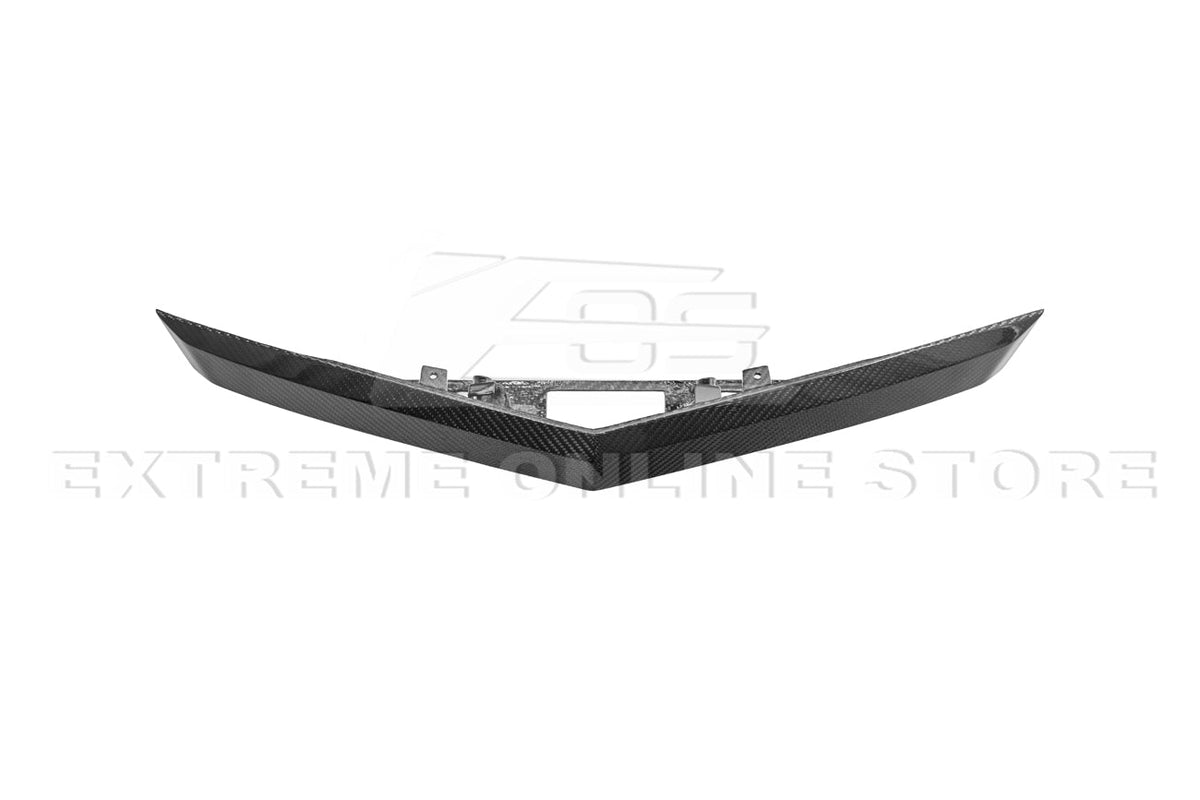 2009-15 CTS-V Coupe DRY CARBON FIBER Rear Deck Lid Applique Trunk Insert image 8