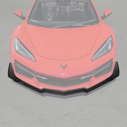 Corvette C8 Z06 / E-Ray DRY CARBON FIBER Front Splitter [Z07 Package] image 1