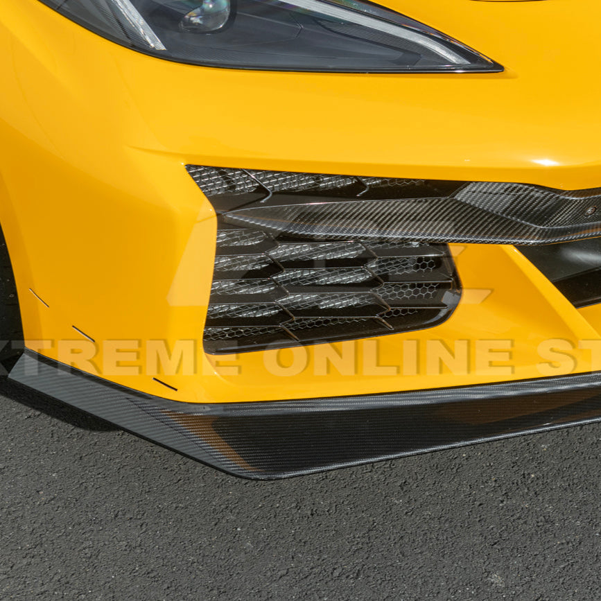 Corvette C8 Z06 / E-Ray DRY CARBON FIBER Front Splitter [Z07 Extended Package] image 14