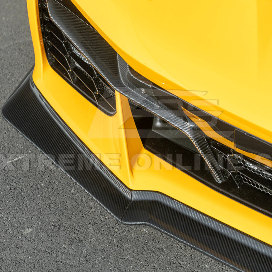 Corvette C8 Z06 / E-Ray DRY CARBON FIBER Front Splitter [Z07 Extended Package] image 15
