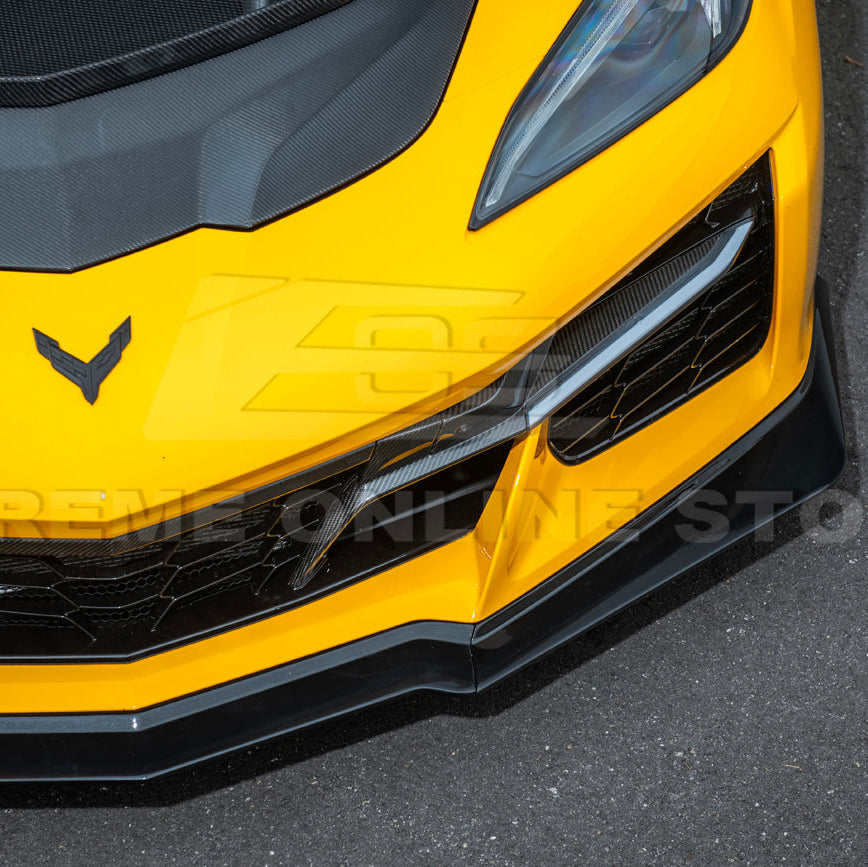 Corvette C8 Z06 / E-Ray DRY CARBON FIBER Front Splitter [Z07 Extended Package] image 36