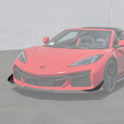 Chevrolet Corvette C8 Z06 / E-Ray DRY CARBON FIBER Front Side Canards image 26