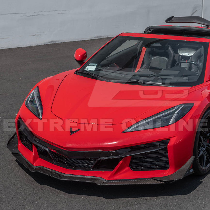 Chevrolet Corvette C8 Z06 / E-Ray DRY CARBON FIBER Front Side Canards image 28