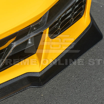 Corvette C8 Z06 / E-Ray DRY CARBON FIBER Front Splitter [Z07 Extended Package] image 17