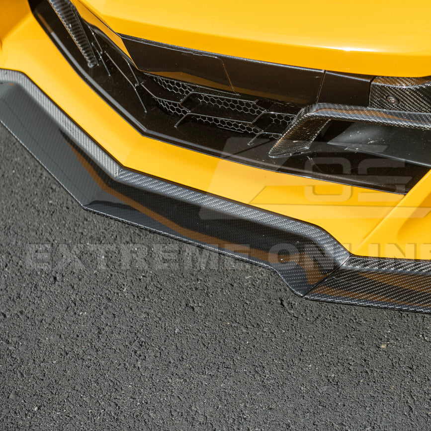 Corvette C8 Z06 / E-Ray DRY CARBON FIBER Front Splitter [Z07 Extended Package] image 16