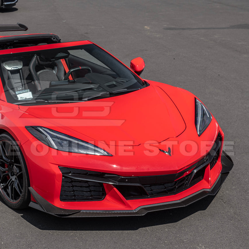 Chevrolet Corvette C8 Z06 / E-Ray DRY CARBON FIBER Front Side Canards image 32
