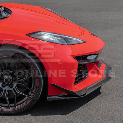 Chevrolet Corvette C8 Z06 / E-Ray DRY CARBON FIBER Front Side Canards image 34