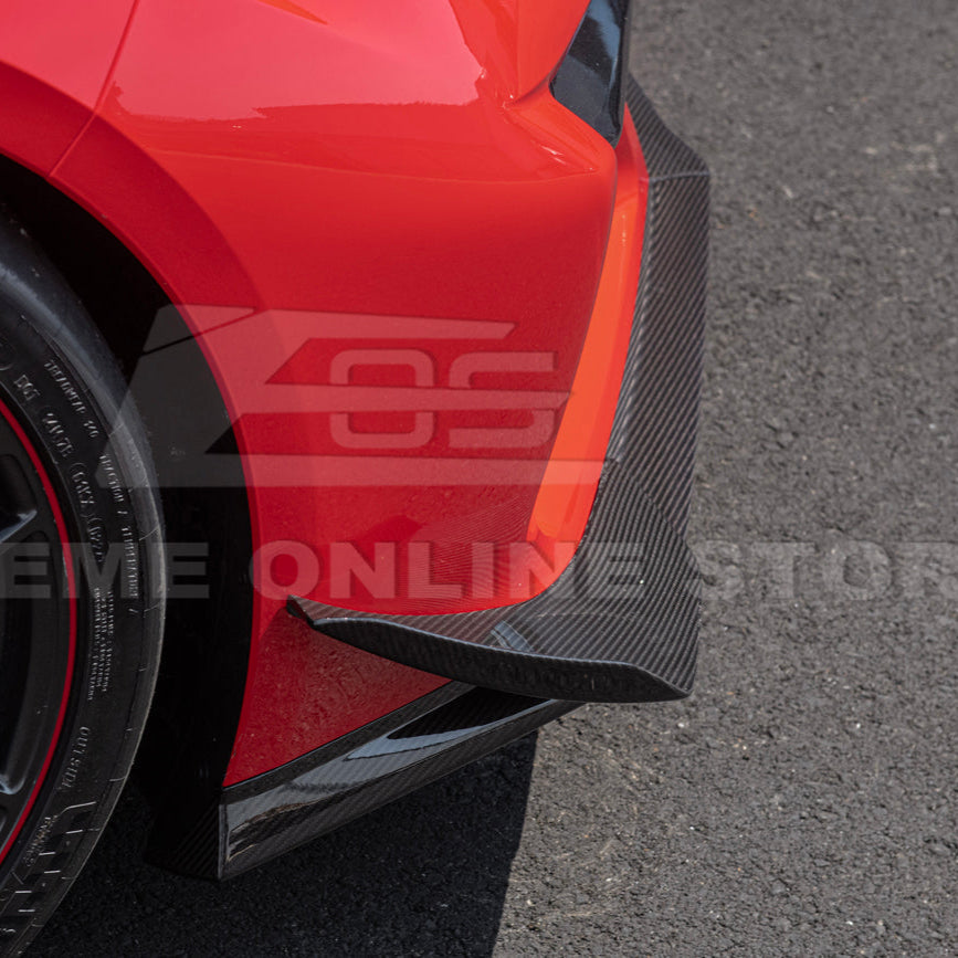 Chevrolet Corvette C8 Z06 / E-Ray DRY CARBON FIBER Front Side Canards image 35