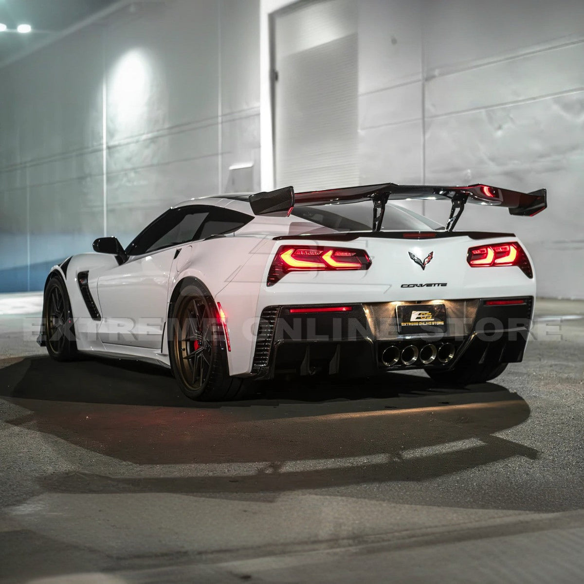 2014-19 Corvette C7 Smoke / Clear Lens Rear Taillight image 9