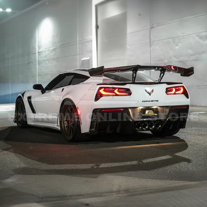 2014-19 Corvette C7 Smoke / Clear Lens Rear Taillight image 9