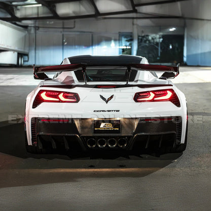 2014-19 Corvette C7 Smoke / Clear Lens Rear Taillight image 10