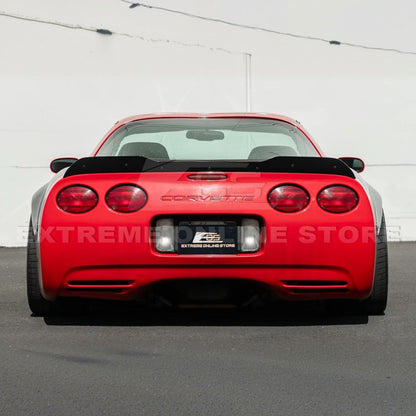 Corvette C5 ZR1 Extended GLOSSY BLACK Rear Trunk Lid Wickerbill Spoiler image 7
