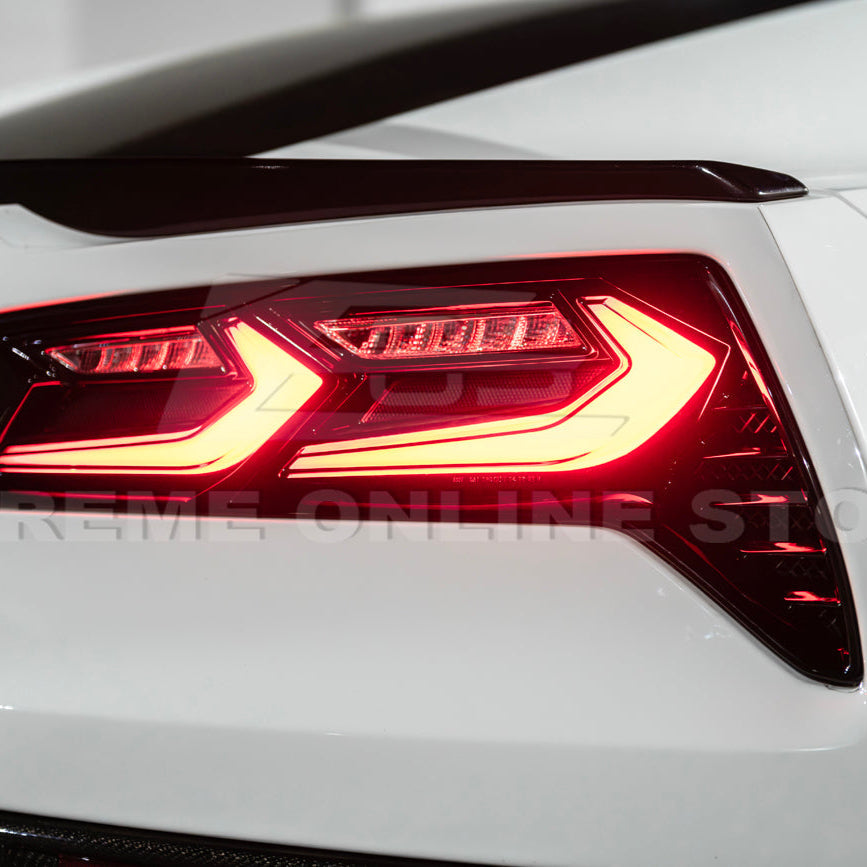 2014-19 Corvette C7 Smoke / Clear Lens Rear Taillight image 13
