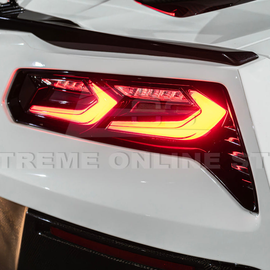 2014-19 Corvette C7 Smoke / Clear Lens Rear Taillight image 12