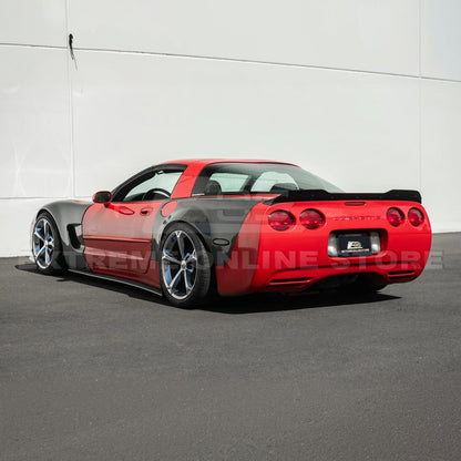 Corvette C5 ZR1 Extended GLOSSY BLACK Rear Trunk Lid Wickerbill Spoiler image 4