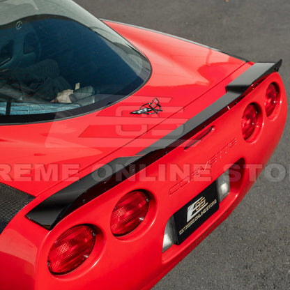 Corvette C5 ZR1 Extended GLOSSY BLACK Rear Trunk Lid Wickerbill Spoiler image 10