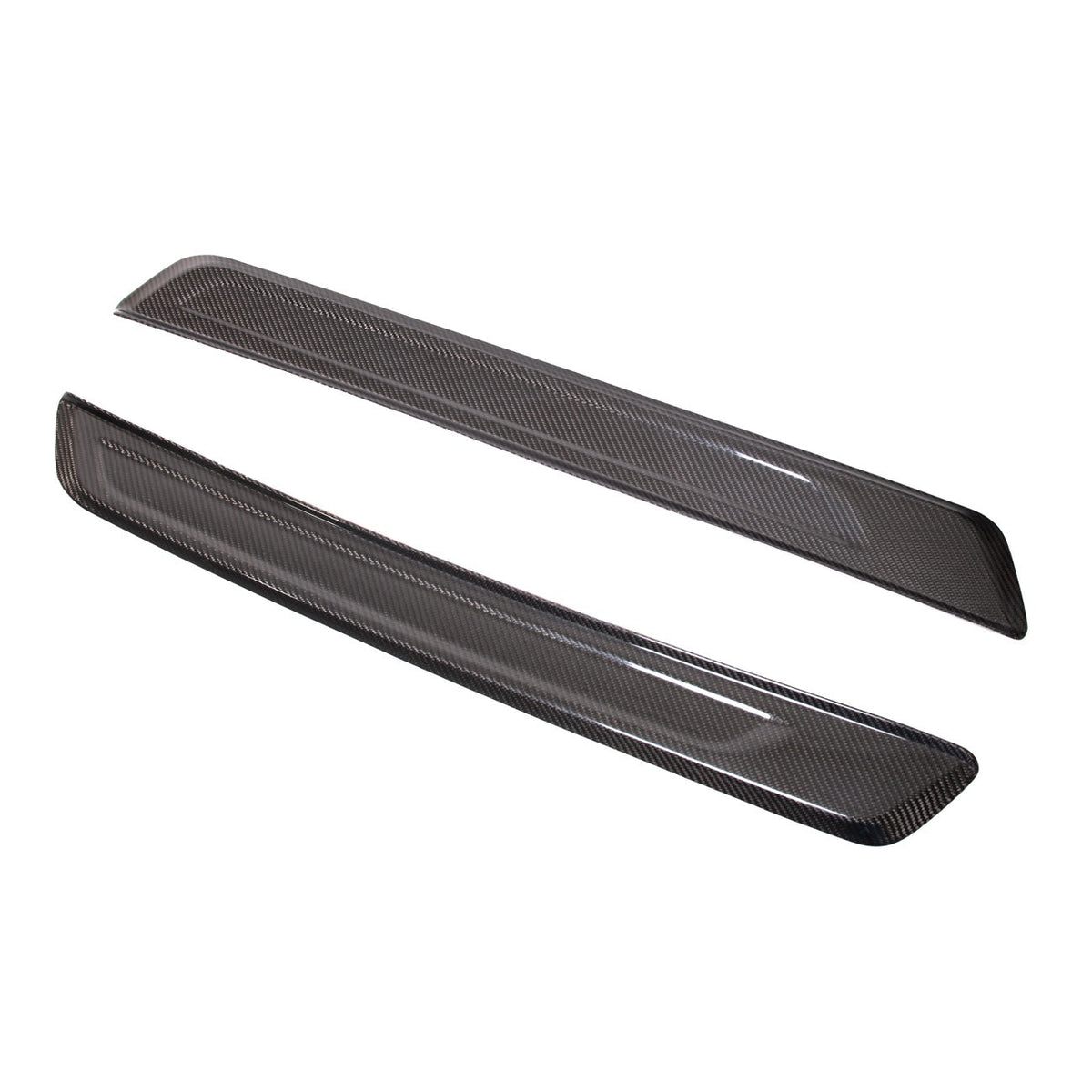 2020-Up Toyota GR Supra Carbon Fiber JDM Factory Style Side Door Sill Plate Cover Pair image 5