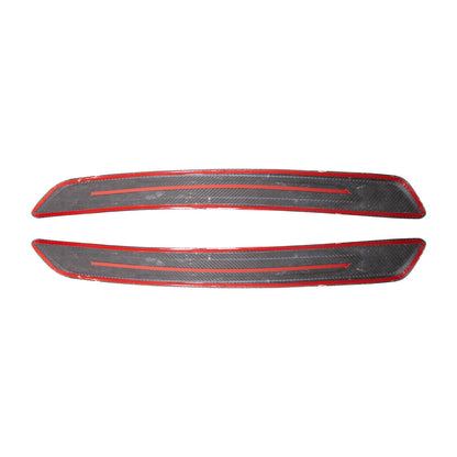 2020-Up Toyota GR Supra Carbon Fiber JDM Factory Style Side Door Sill Plate Cover Pair image 9