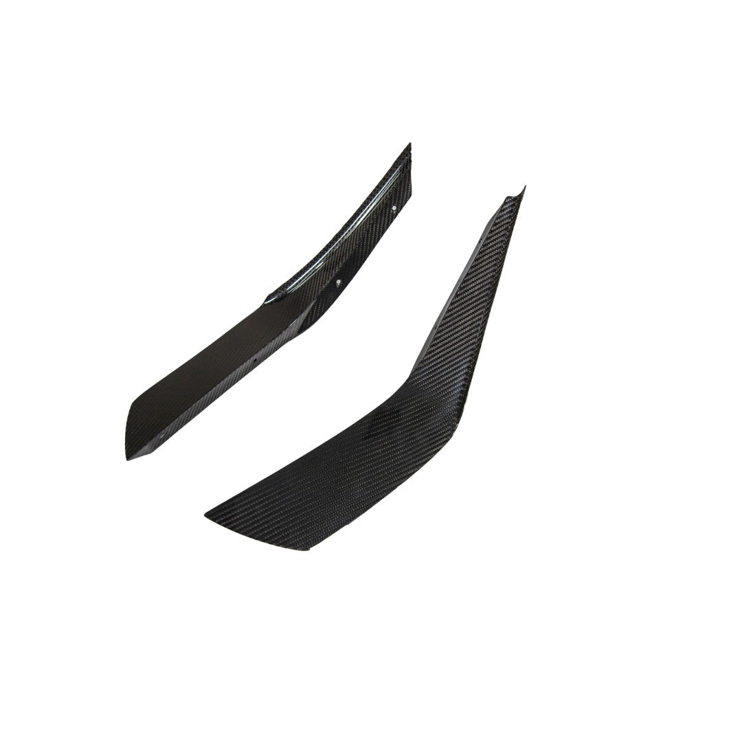 Carbon Fiber Front Bumper Canards - 2024 - Current Ford S650 Mustang Dark Horse