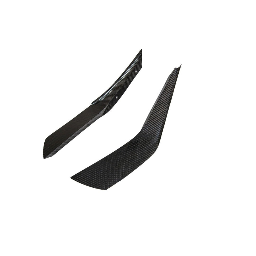 Carbon Fiber Front Bumper Canards - 2024 - Current Ford S650 Mustang Dark Horse