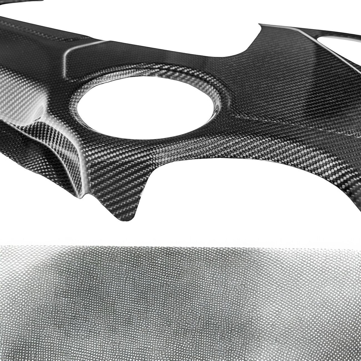 Corvette C8 Carbon Fiber 3-Piece Rear Engine Bay Cover Overlay Panel Set image 5