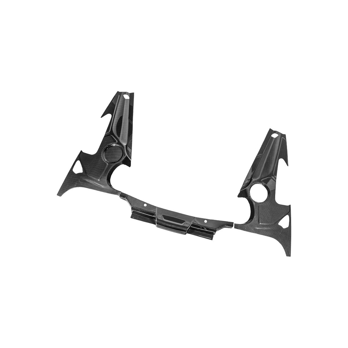 Corvette C8 Carbon Fiber 3-Piece Rear Engine Bay Cover Overlay Panel Set image 16