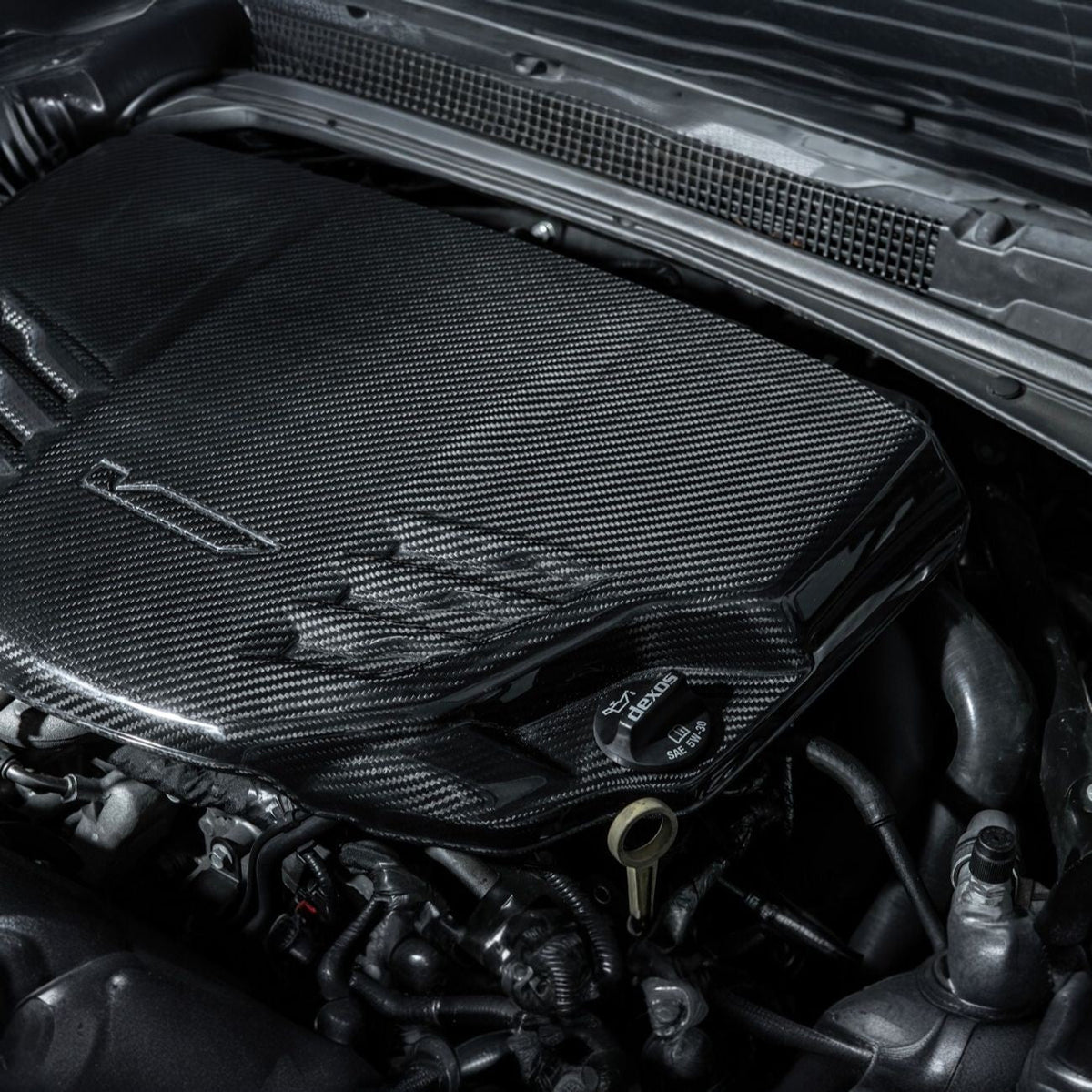 2022-Up Cadillac CT5-V Blackwing Dry Carbon Fiber Front Bumper Engine Cover image 8