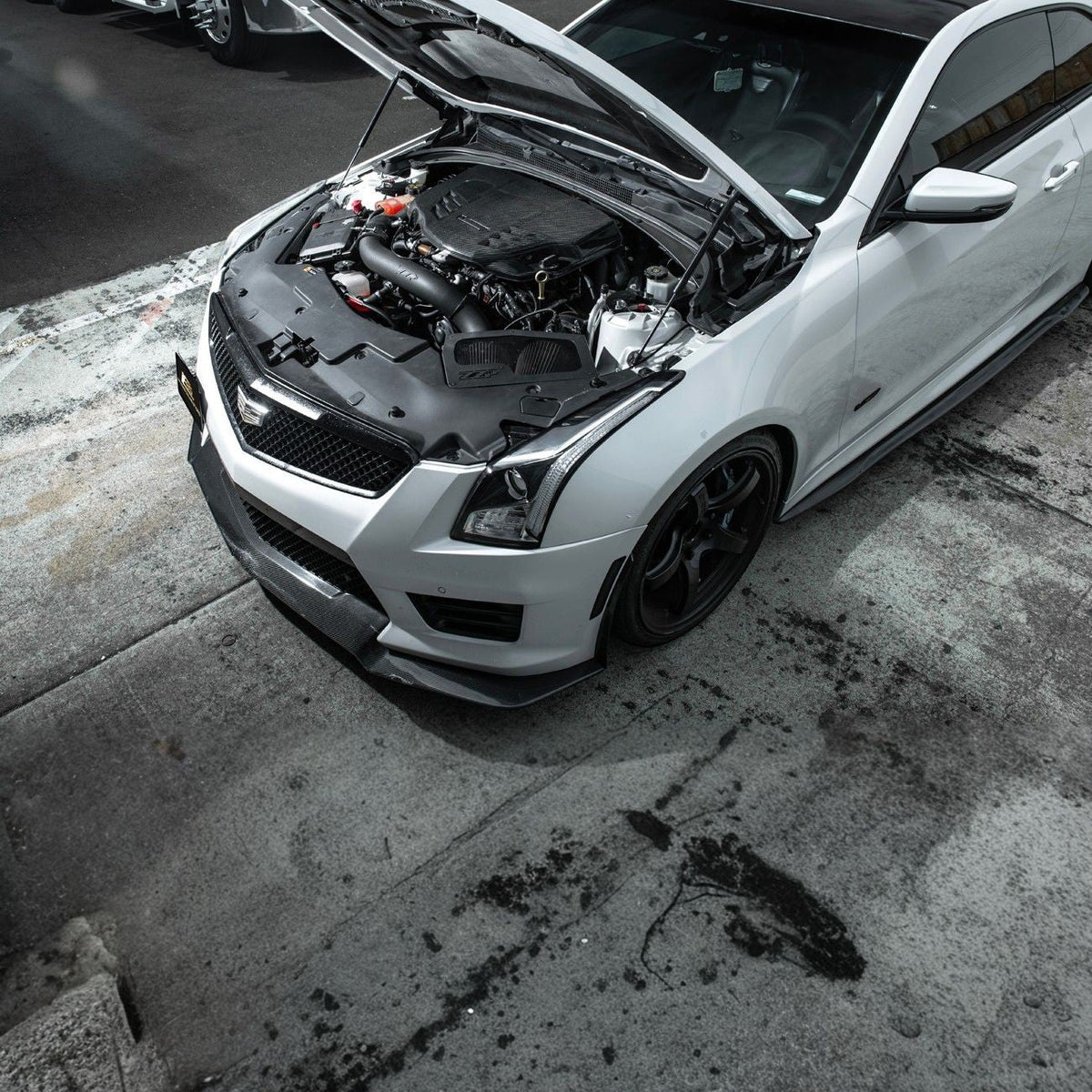 2022-Up Cadillac CT5-V Blackwing Dry Carbon Fiber Front Bumper Engine Cover image 10