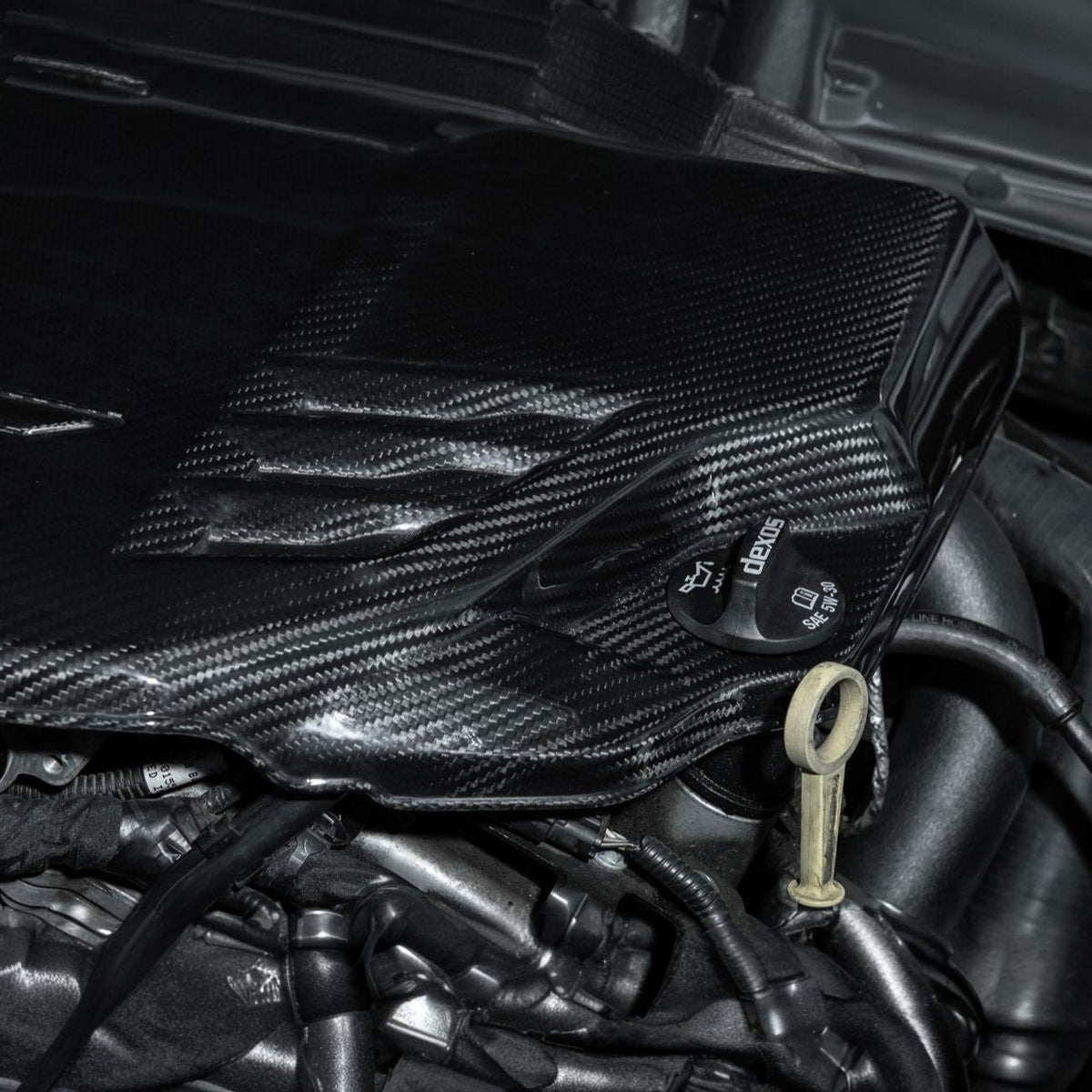 2022-Up Cadillac CT5-V Blackwing Dry Carbon Fiber Front Bumper Engine Cover image 11
