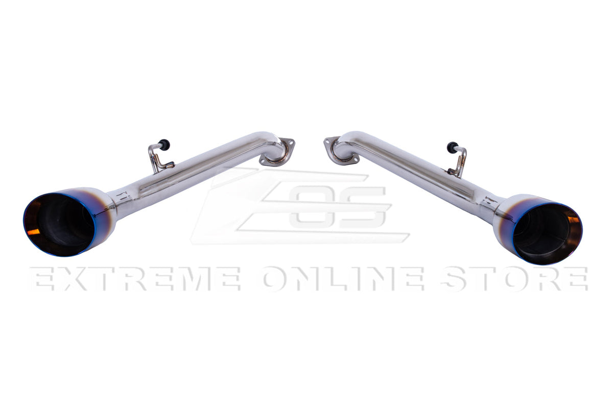 2014-Up Infiniti Q50 Muffler Delete Axle Back 4.5 Dual Tips Exhaust image 22