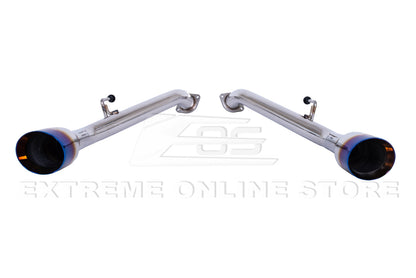 2014-Up Infiniti Q50 Muffler Delete Axle Back 4.5 Dual Tips Exhaust image 22