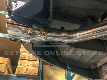 2014-Up Infiniti Q50 Muffler Delete Axle Back 4.5 Dual Tips Exhaust image 15