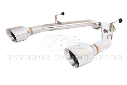2014-Up Infiniti Q50 Muffler Delete Axle Back 4.5 Dual Tips Exhaust image 11